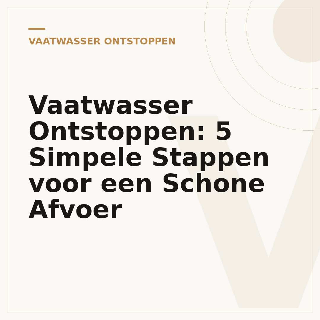 Vaatwasser Ontstoppen: 5 Simpele Stappen voor een Schone Afvoer
