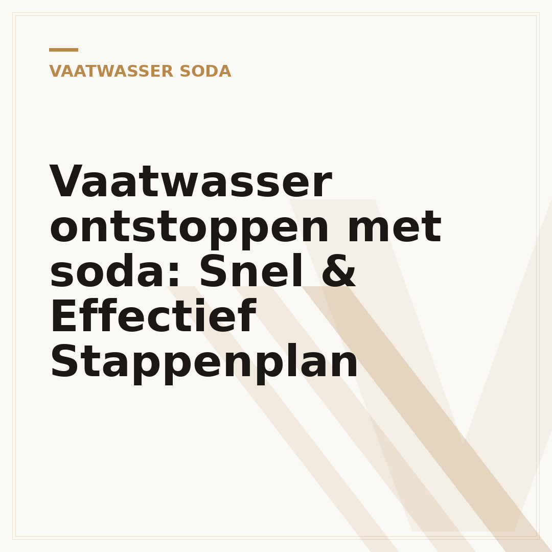 Vaatwasser ontstoppen met soda: Snel & Effectief Stappenplan