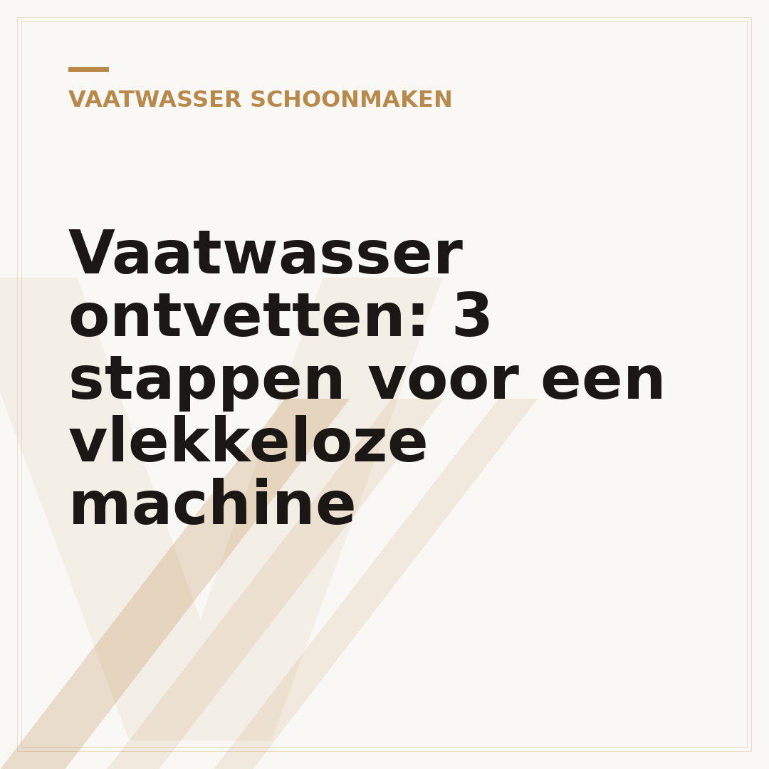 Vaatwasser ontvetten: 3 stappen voor een vlekkeloze machine