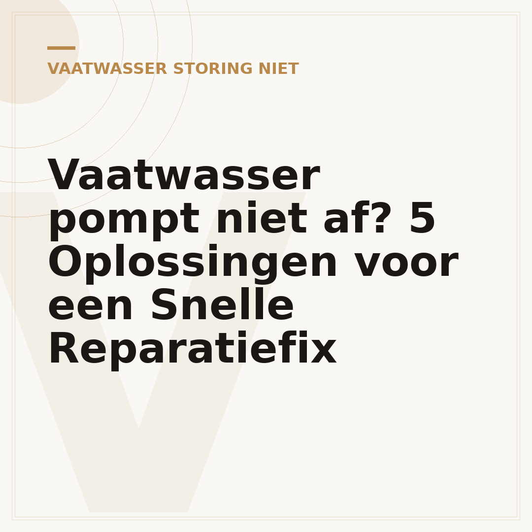 Vaatwasser pompt niet af? 5 Oplossingen voor een Snelle Reparatiefix