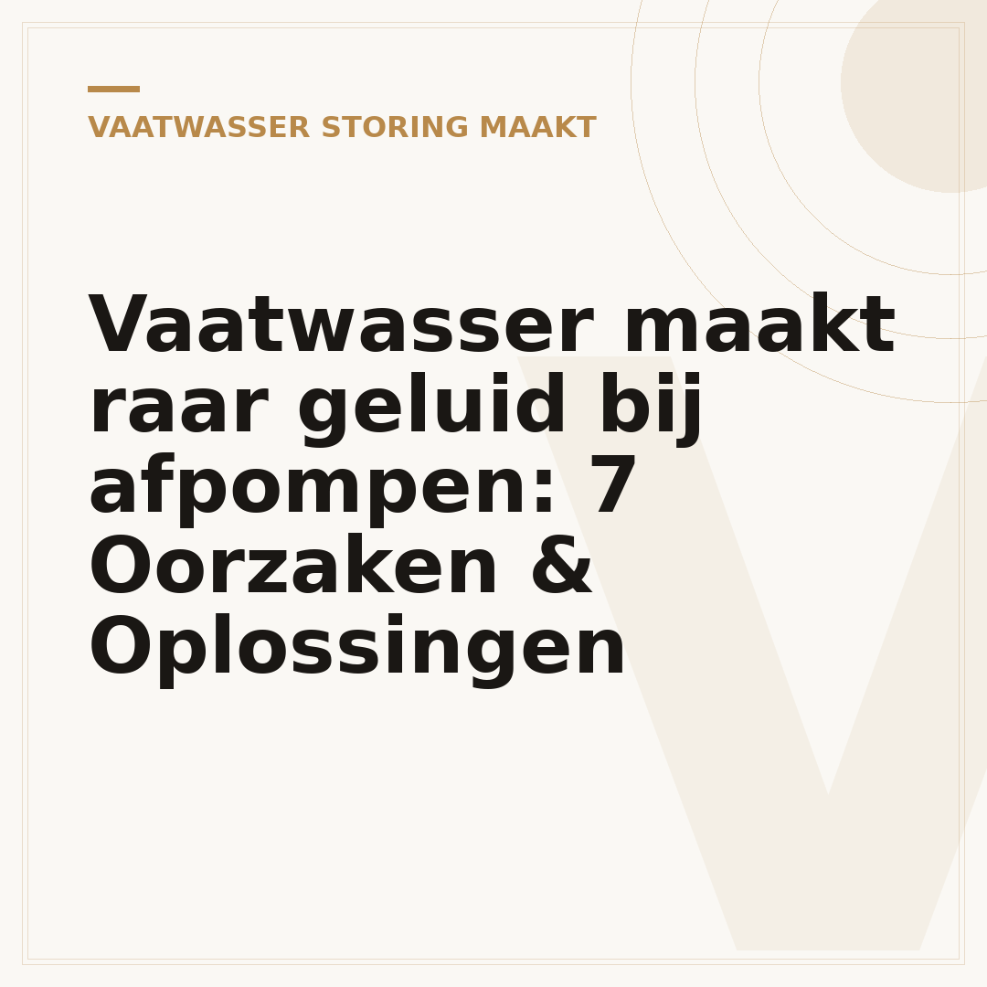 Vaatwasser maakt raar geluid bij afpompen: 7 Oorzaken & Oplossingen