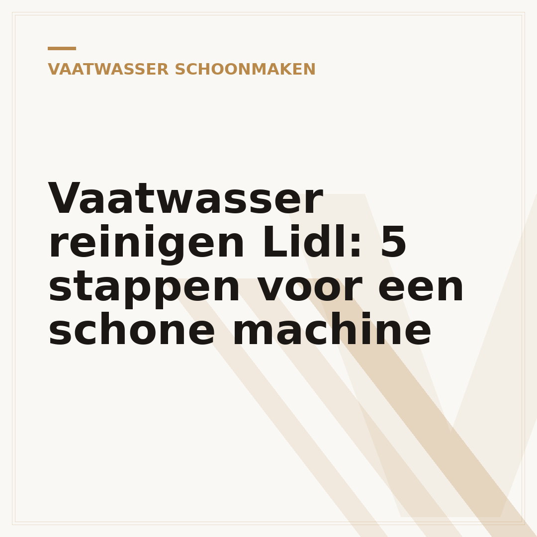 Vaatwasser reinigen Lidl: 5 stappen voor een schone machine