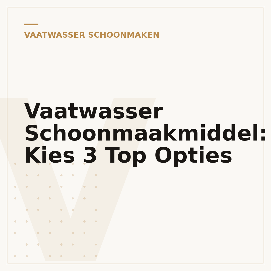 Vaatwasser Schoonmaakmiddel: Kies 3 Top Opties