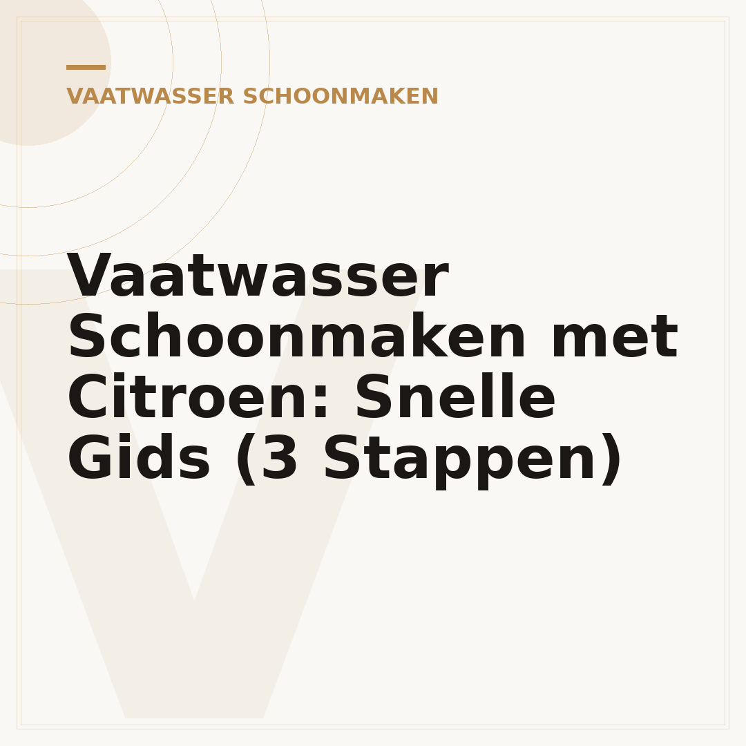 Vaatwasser Schoonmaken met Citroen: Snelle Gids (3 Stappen)
