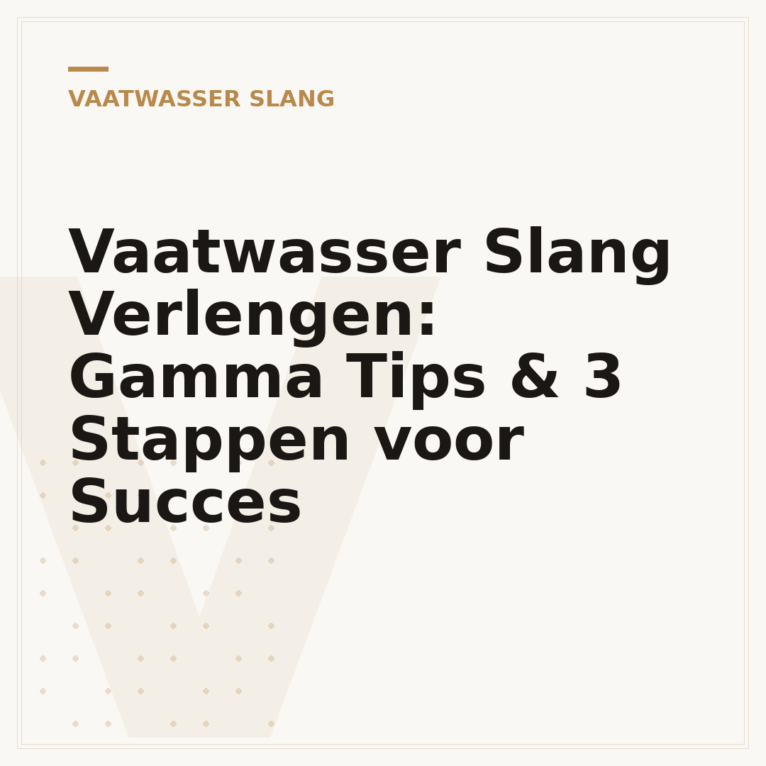 Vaatwasser Slang Verlengen: Gamma Tips & 3 Stappen voor Succes