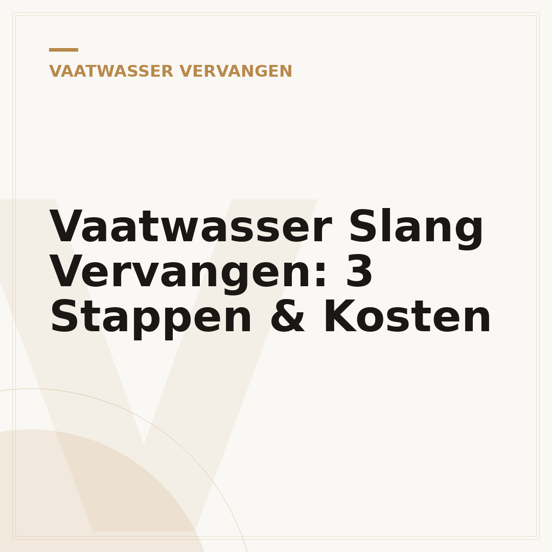 Vaatwasser Slang Vervangen: 3 Stappen & Kosten
