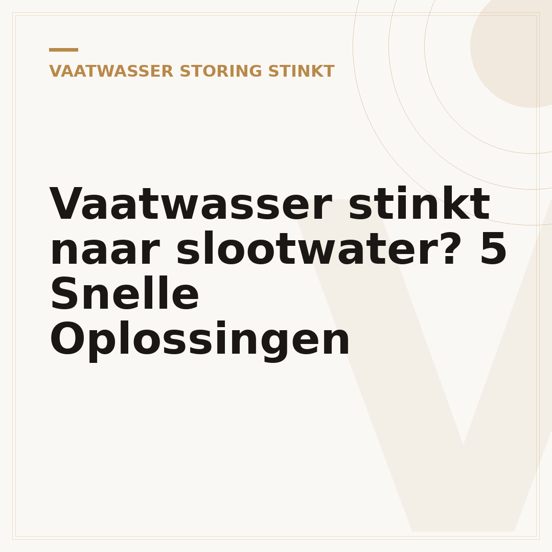 Vaatwasser stinkt naar slootwater? 5 Snelle Oplossingen