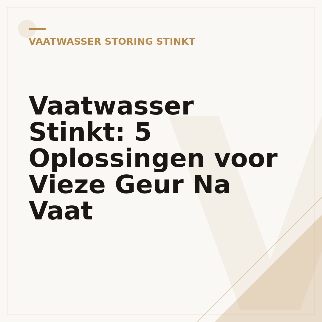 Vaatwasser Stinkt: 5 Oplossingen voor Vieze Geur Na Vaat