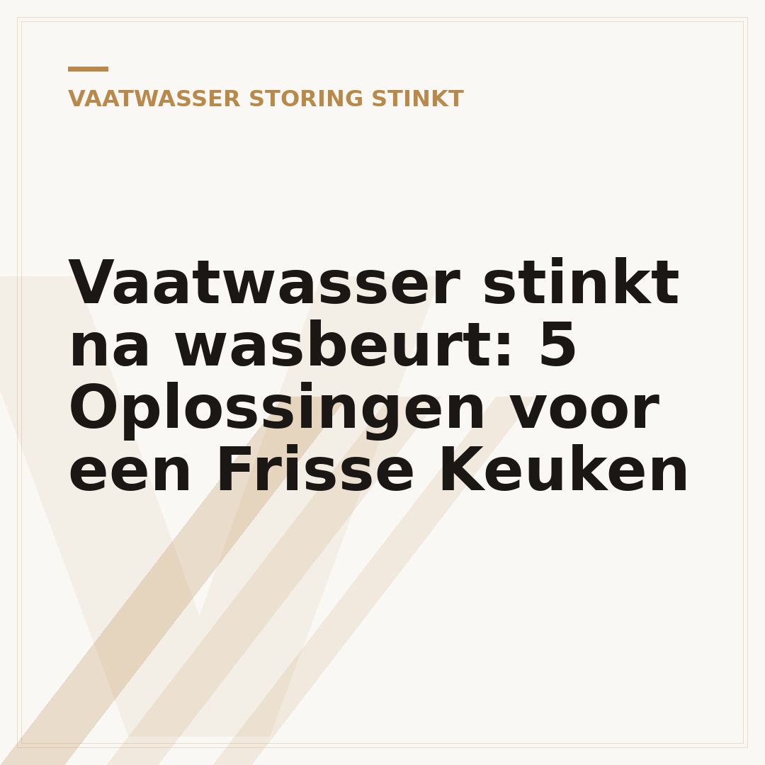 Vaatwasser stinkt na wasbeurt: 5 Oplossingen voor een Frisse Keuken