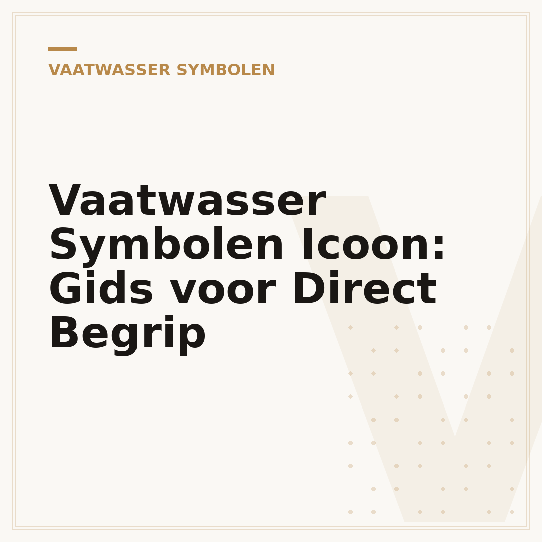 Vaatwasser Symbolen Icoon: Gids voor Direct Begrip