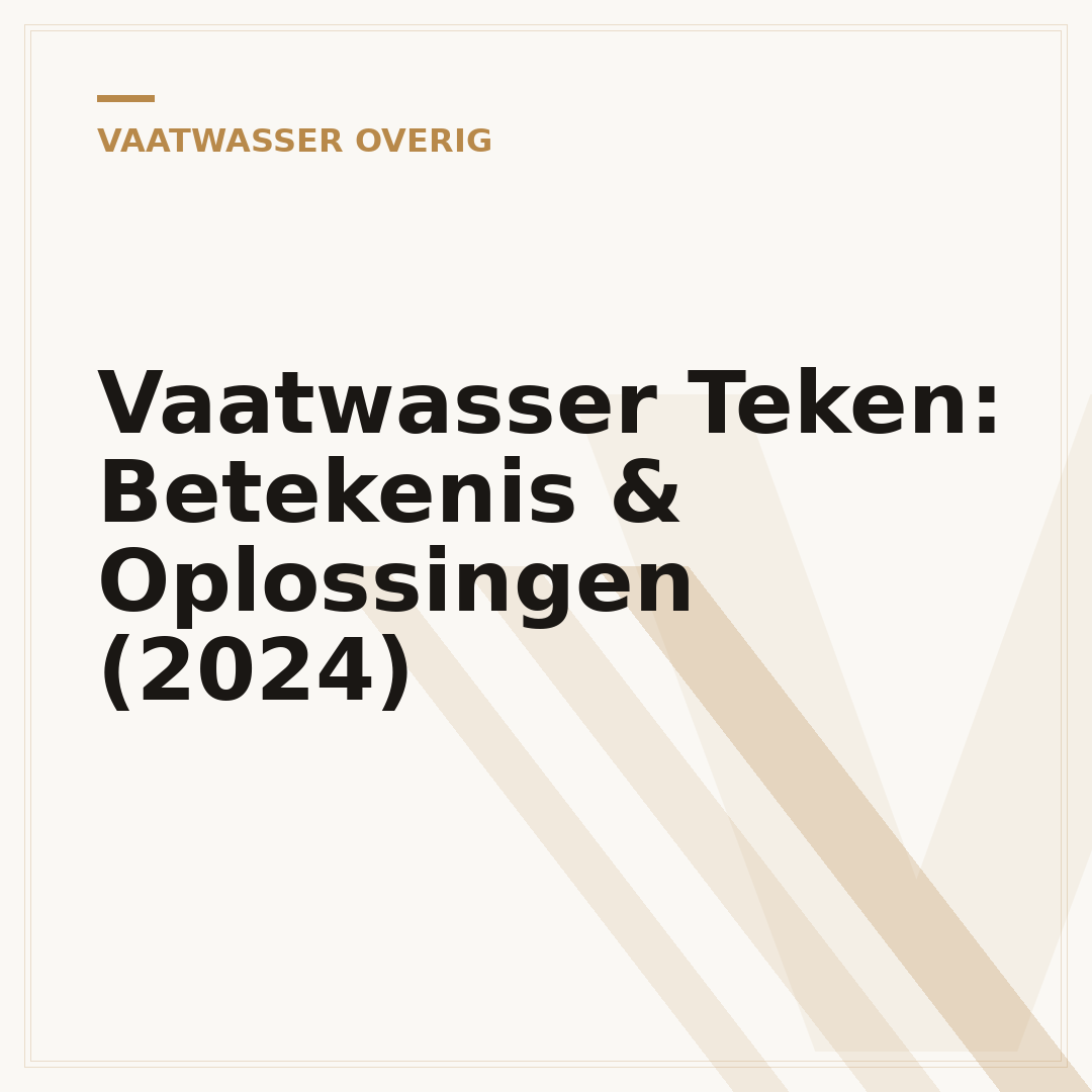 Vaatwasser Teken: Betekenis & Oplossingen (2024)