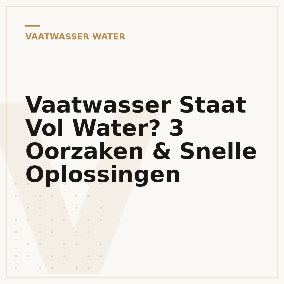 Vaatwasser Staat Vol Water? 3 Oorzaken & Snelle Oplossingen