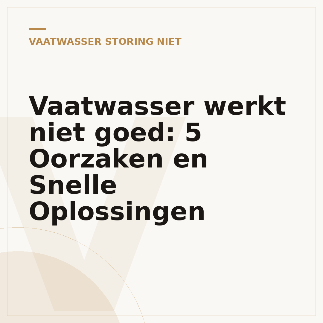 Vaatwasser werkt niet goed: 5 Oorzaken en Snelle Oplossingen