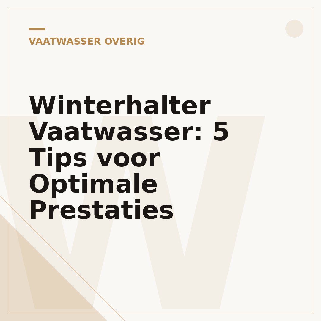 Winterhalter Vaatwasser: 5 Tips voor Optimale Prestaties