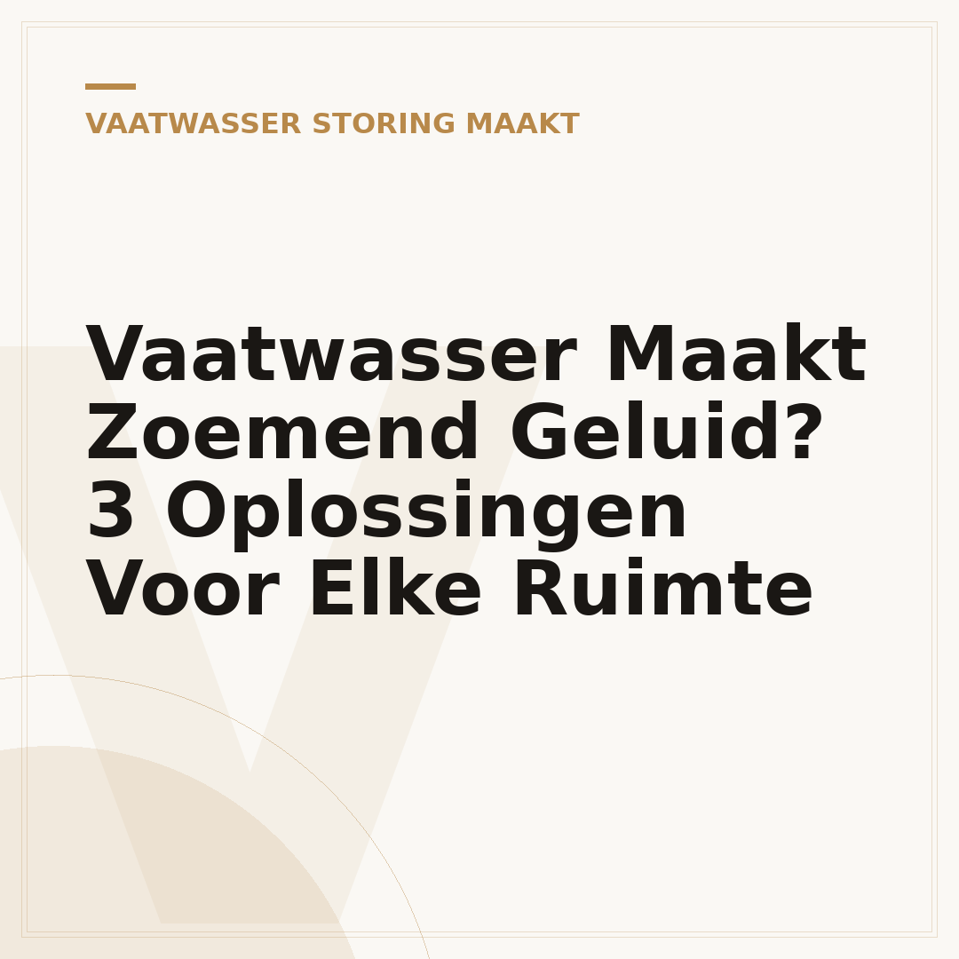 Vaatwasser Maakt Zoemend Geluid? 3 Oplossingen Voor Elke Ruimte