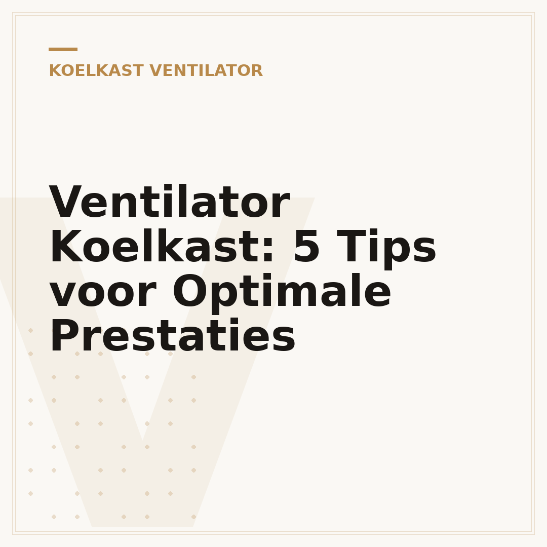 Ventilator Koelkast: 5 Tips voor Optimale Prestaties