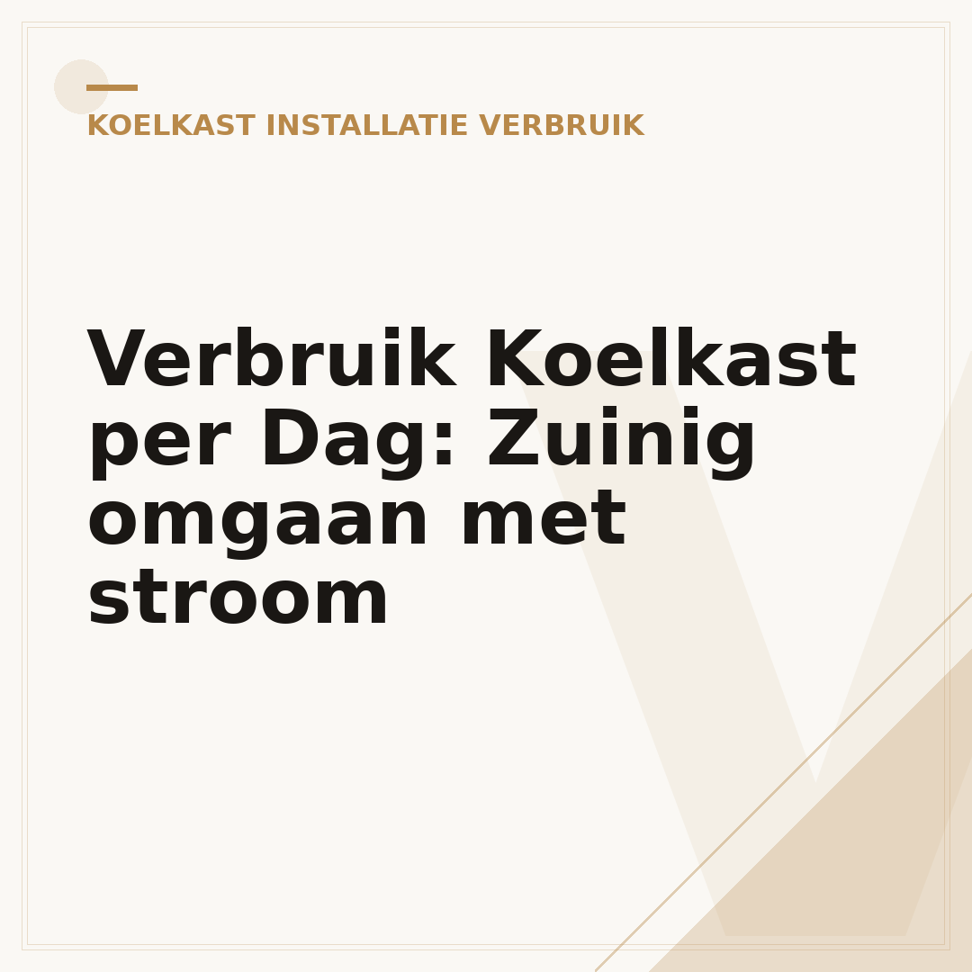 Verbruik Koelkast per Dag: Zuinig omgaan met stroom
