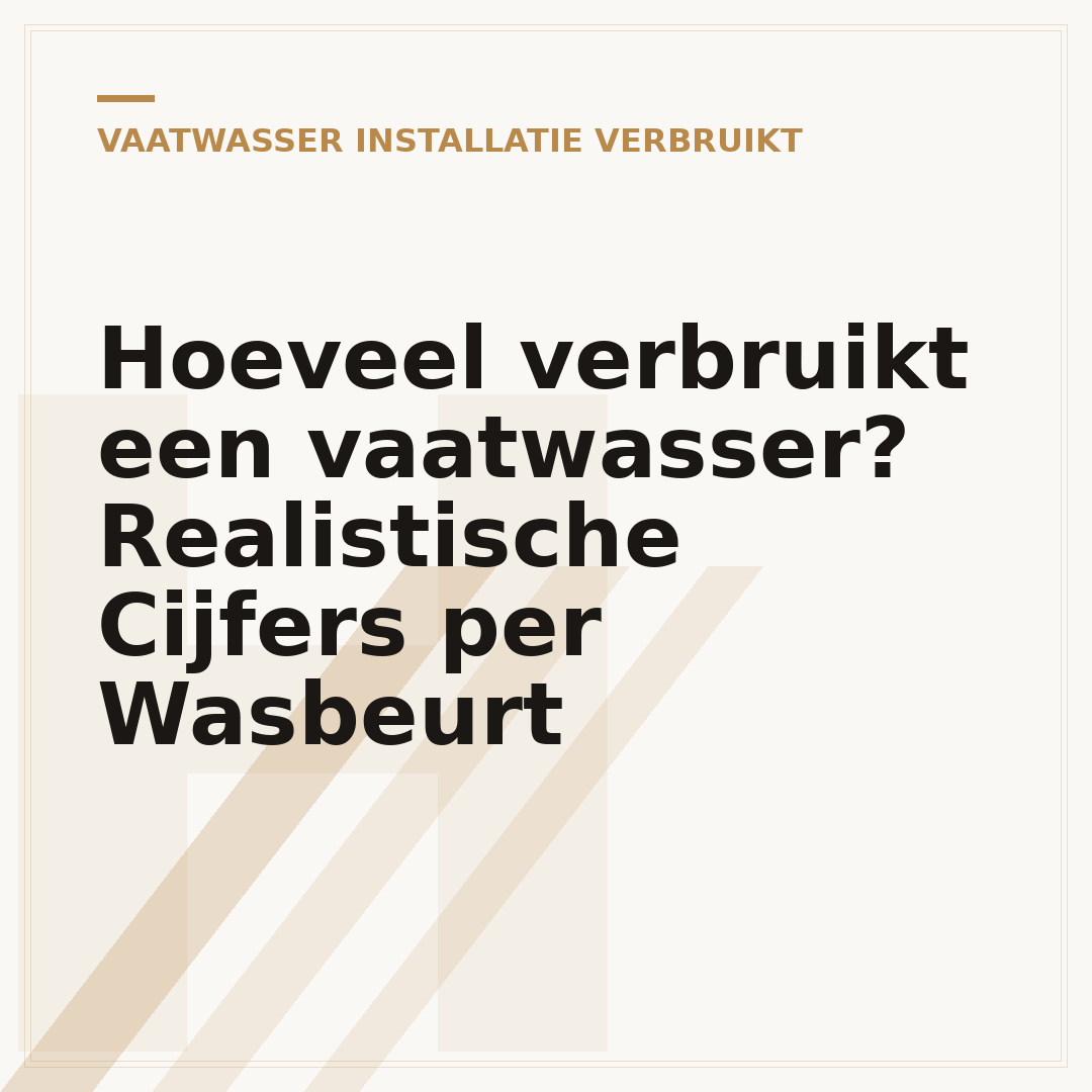 Hoeveel verbruikt een vaatwasser? Realistische Cijfers per Wasbeurt