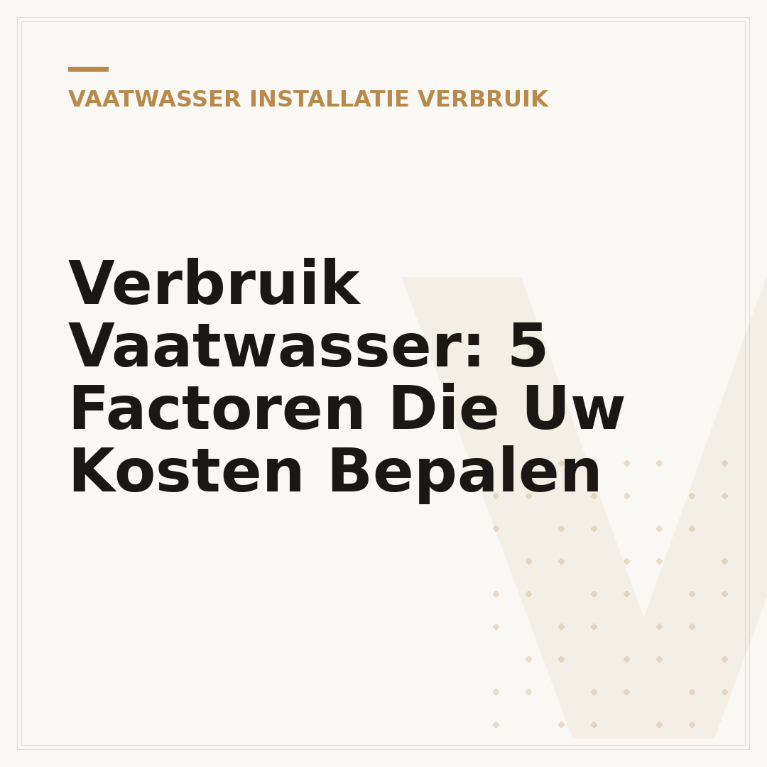 Verbruik Vaatwasser: 5 Factoren Die Uw Kosten Bepalen