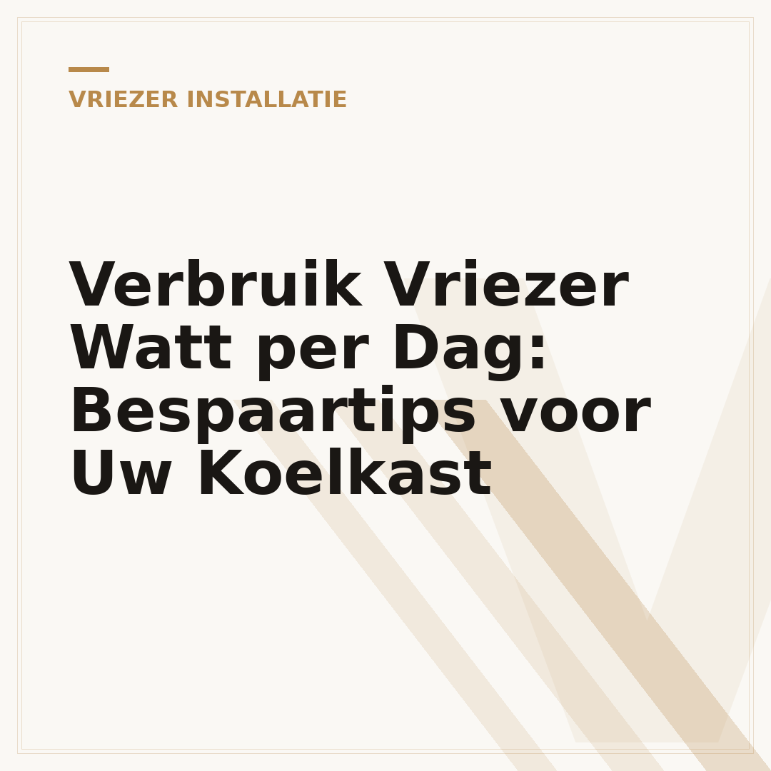 Verbruik Vriezer Watt per Dag: Bespaartips voor Uw Koelkast