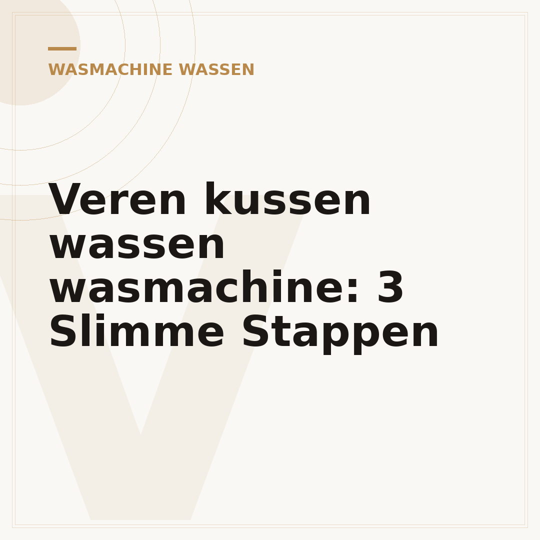 Veren kussen wassen wasmachine: 3 Slimme Stappen