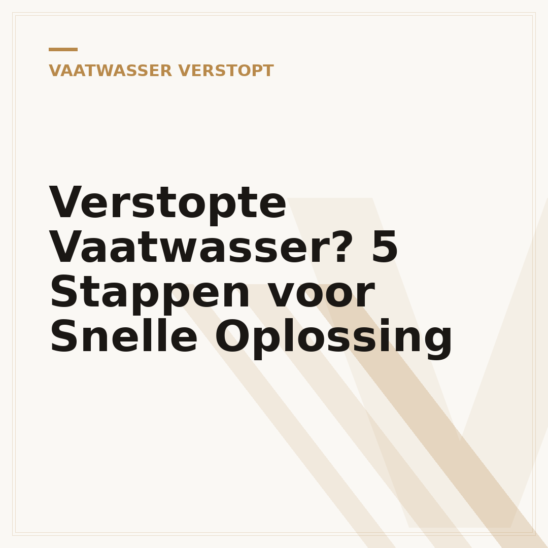 Verstopte Vaatwasser? 5 Stappen voor Snelle Oplossing