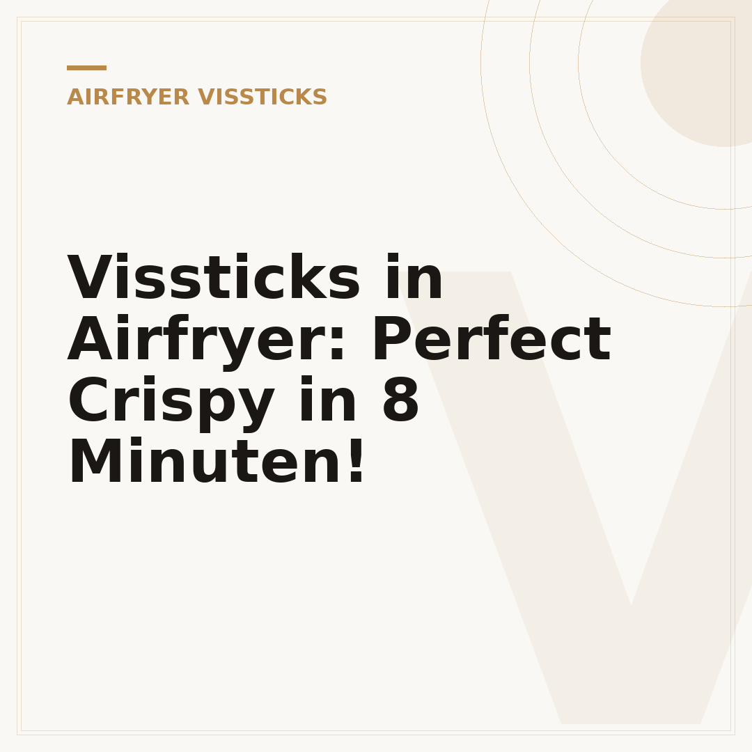 Vissticks in Airfryer: Perfect Crispy in 8 Minuten!