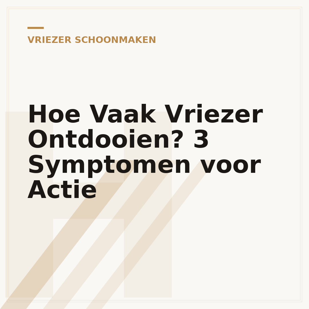 Hoe Vaak Vriezer Ontdooien? 3 Symptomen voor Actie