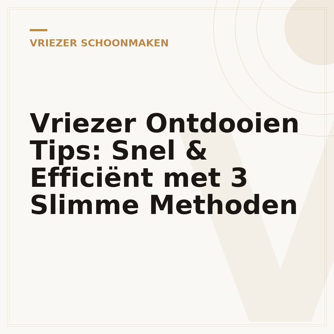 Vriezer Ontdooien Tips: Snel & Efficiënt met 3 Slimme Methoden