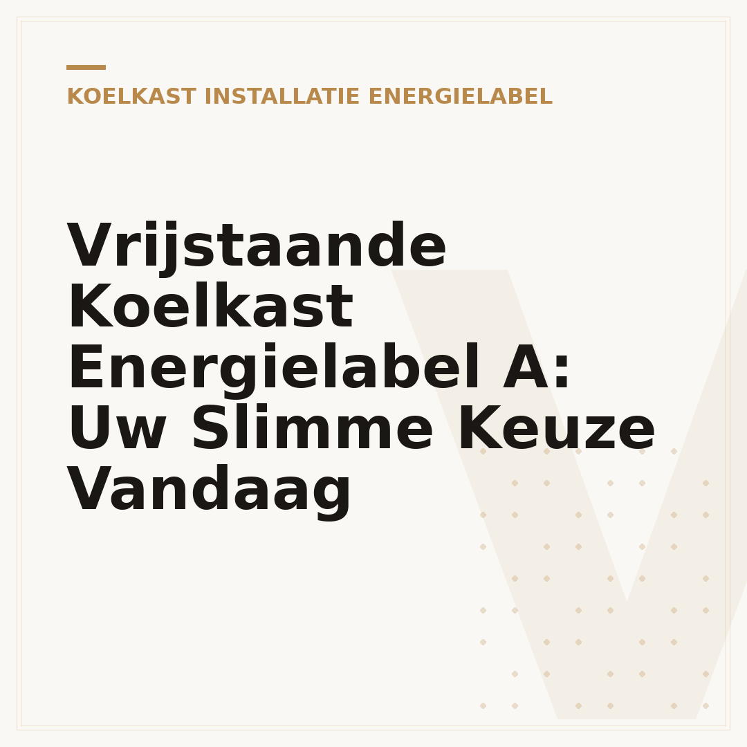 Vrijstaande Koelkast Energielabel A: Uw Slimme Keuze Vandaag