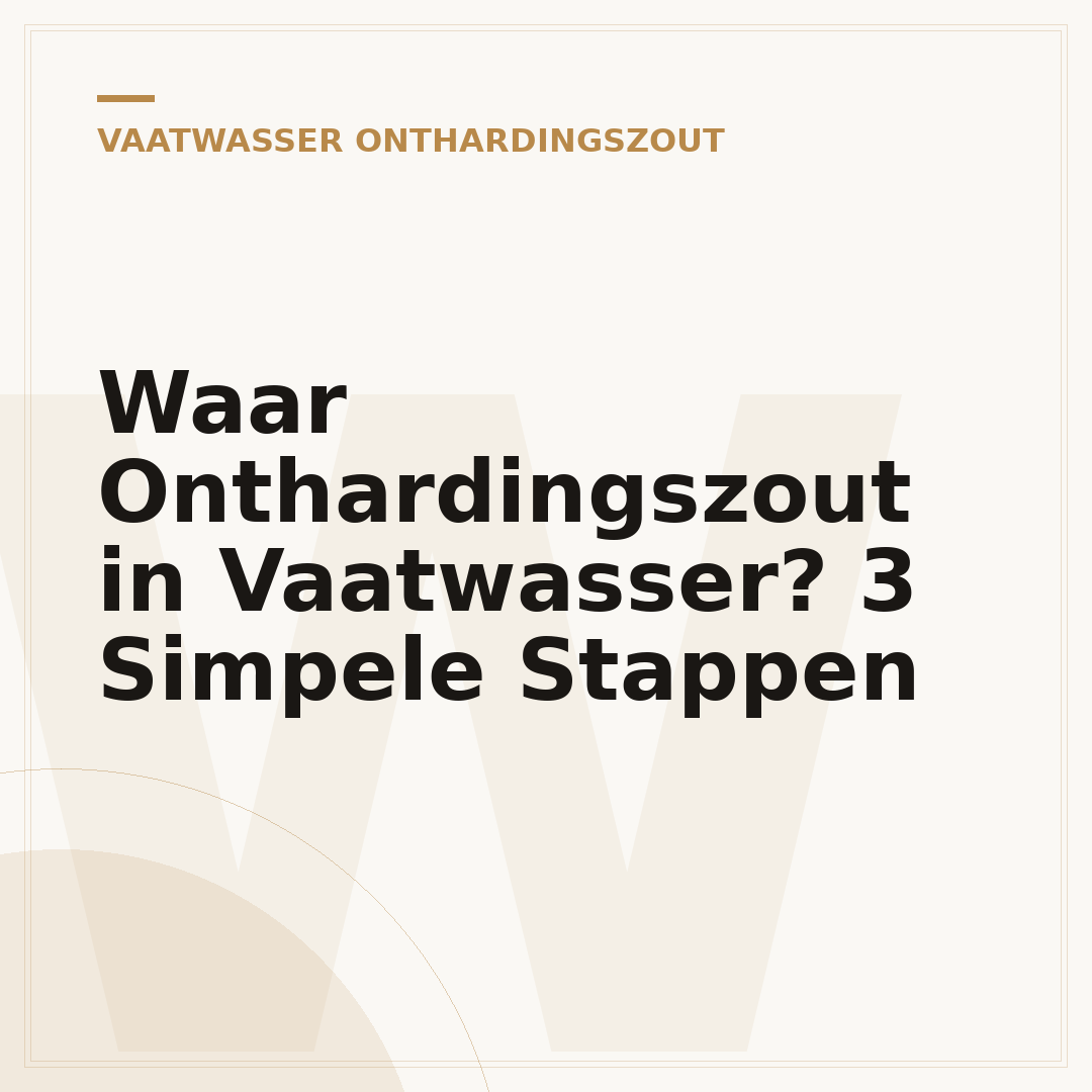 Waar Onthardingszout in Vaatwasser? 3 Simpele Stappen