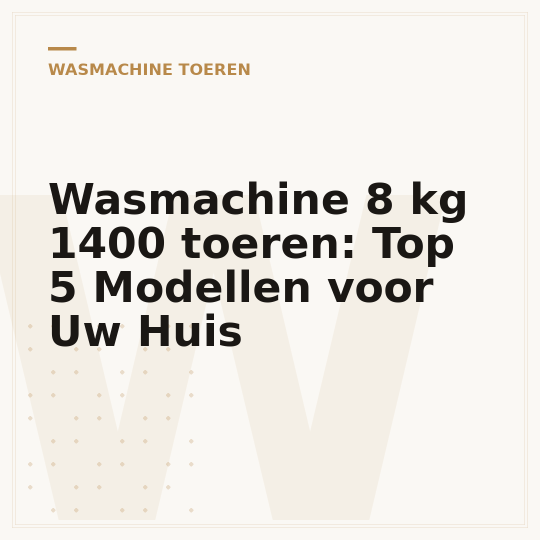 Wasmachine 8 kg 1400 toeren: Top 5 Modellen voor Uw Huis