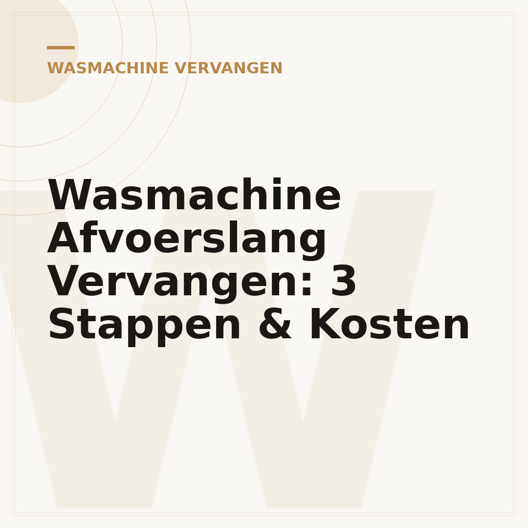 Wasmachine Afvoerslang Vervangen: 3 Stappen & Kosten
