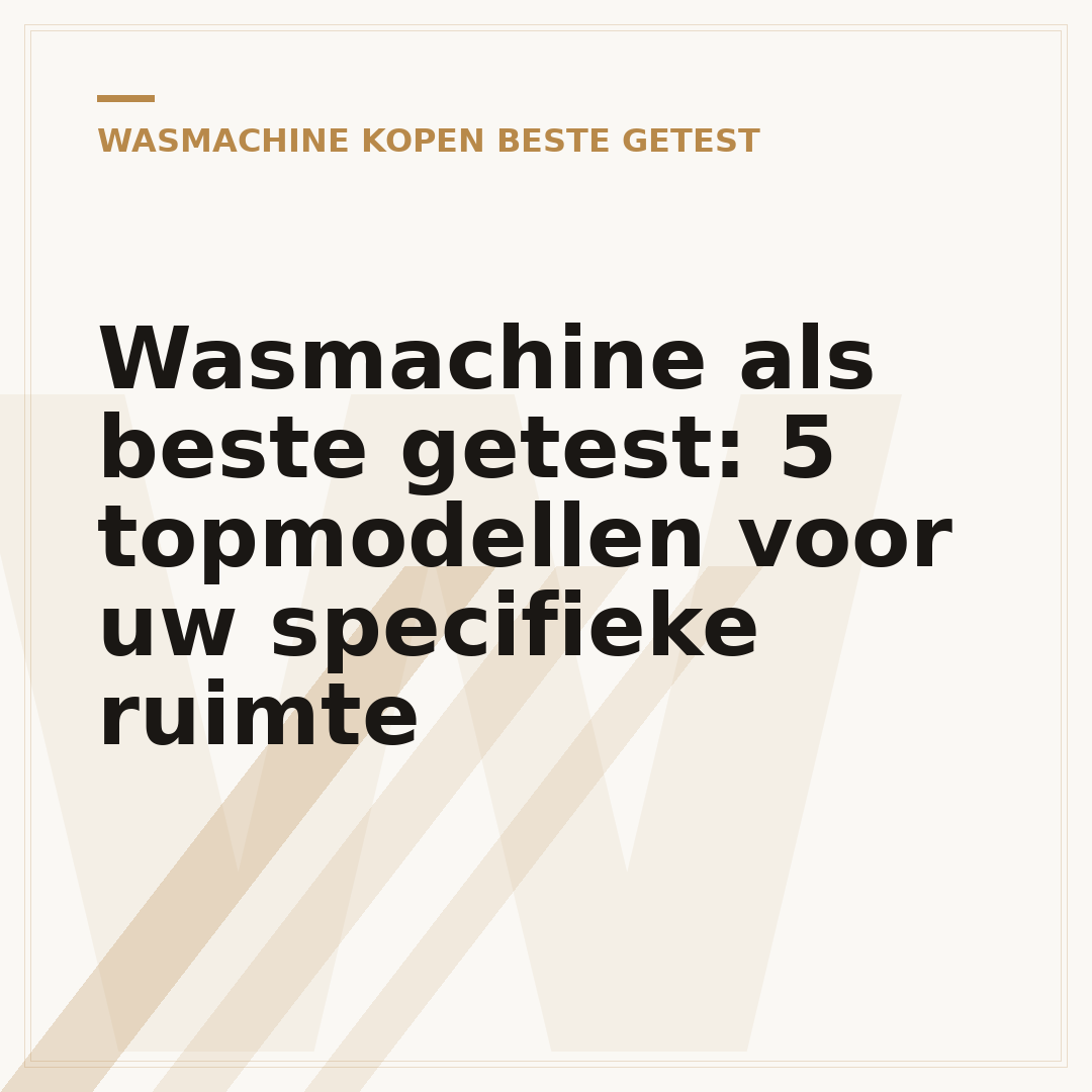Wasmachine als beste getest: 5 topmodellen voor uw specifieke ruimte
