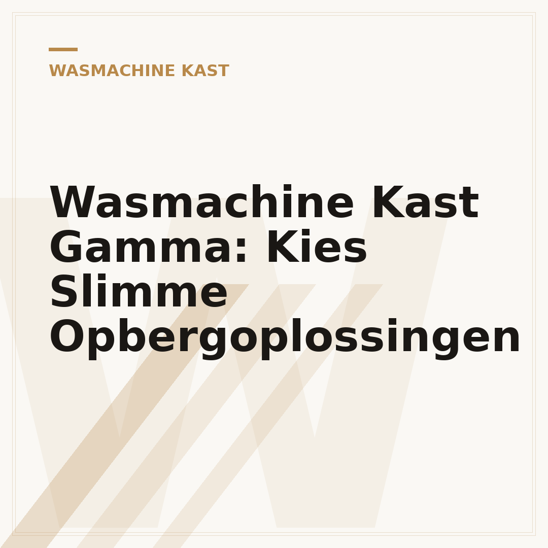 Wasmachine Kast Gamma: Kies Slimme Opbergoplossingen