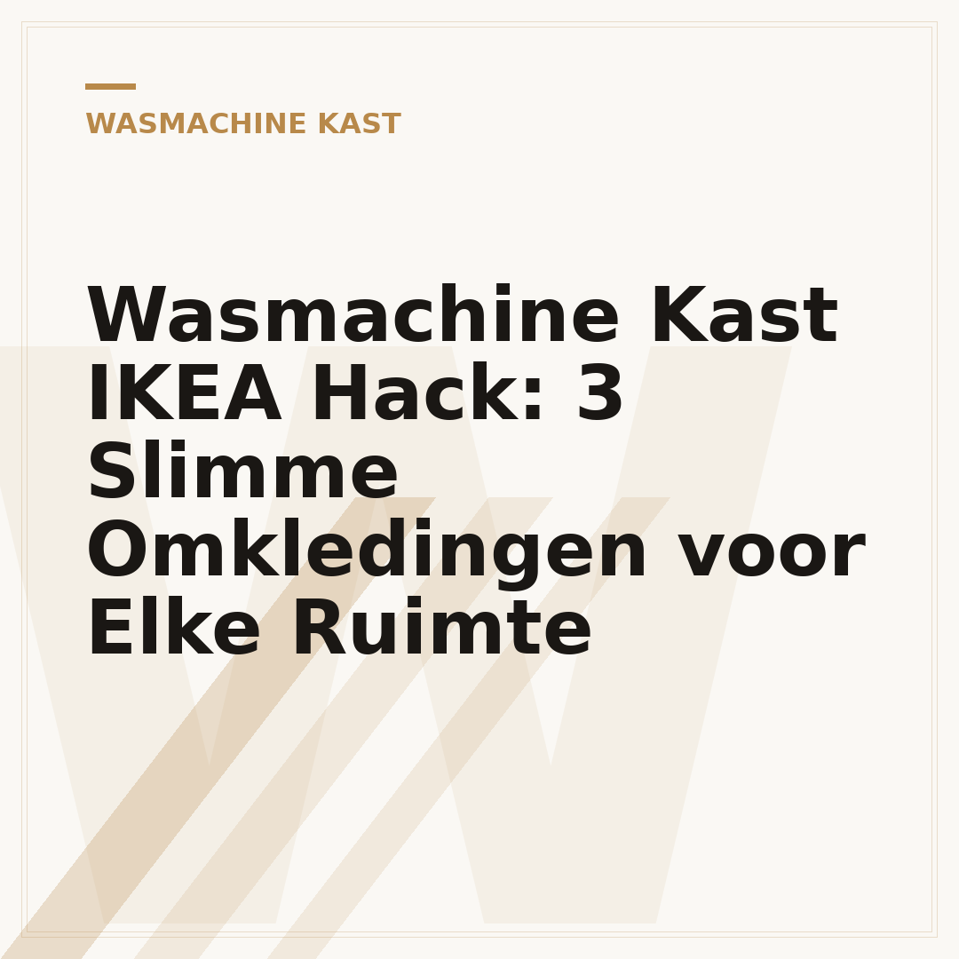 Wasmachine Kast IKEA Hack: 3 Slimme Omkledingen voor Elke Ruimte