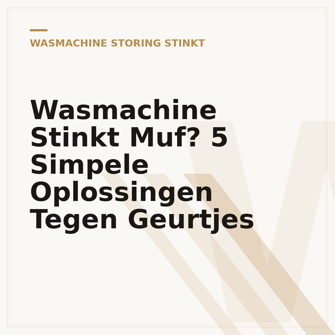 Wasmachine Stinkt Muf? 5 Simpele Oplossingen Tegen Geurtjes