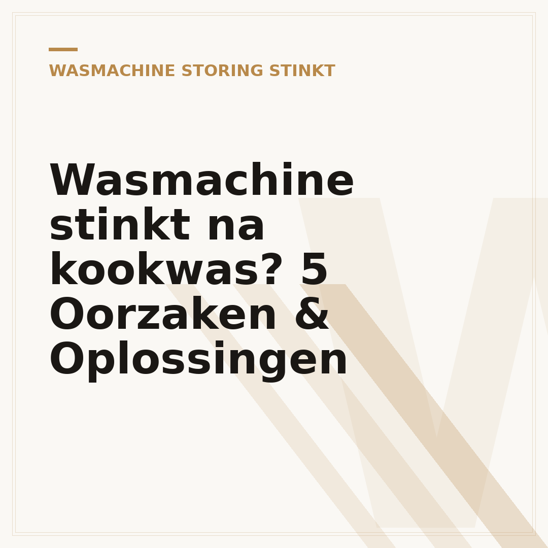Wasmachine stinkt na kookwas? 5 Oorzaken & Oplossingen
