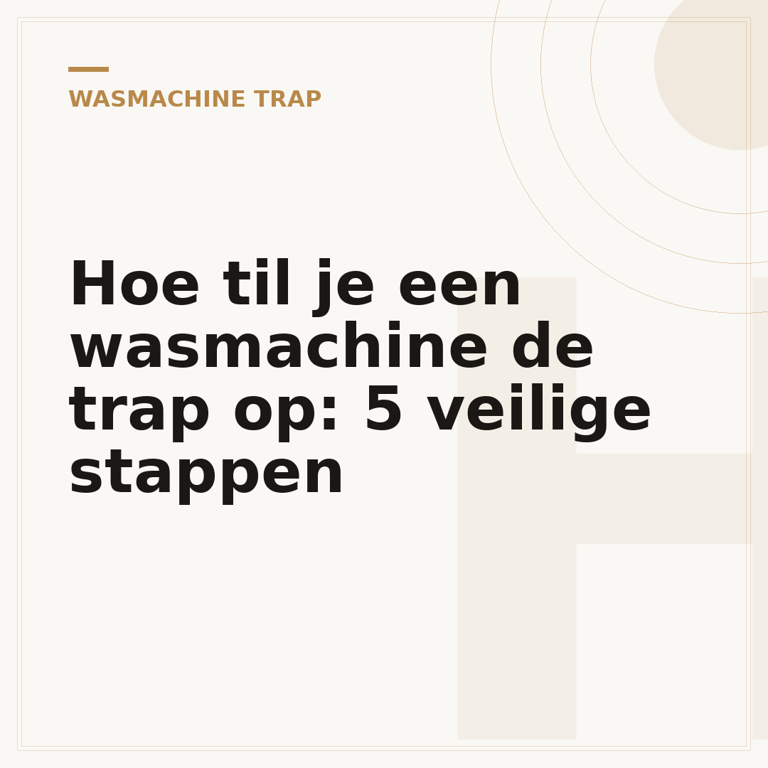 Hoe til je een wasmachine de trap op: 5 veilige stappen