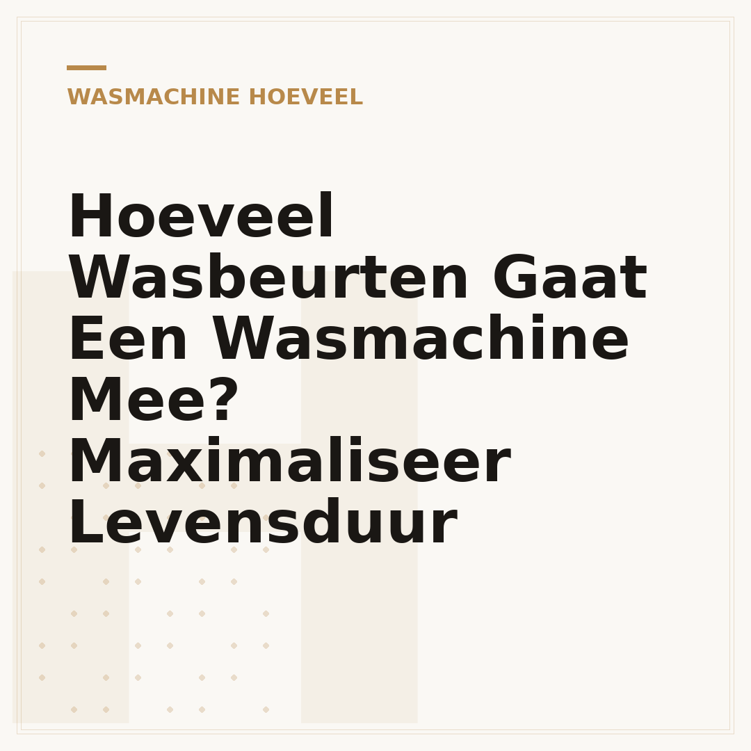 Hoeveel Wasbeurten Gaat Een Wasmachine Mee? Maximaliseer Levensduur
