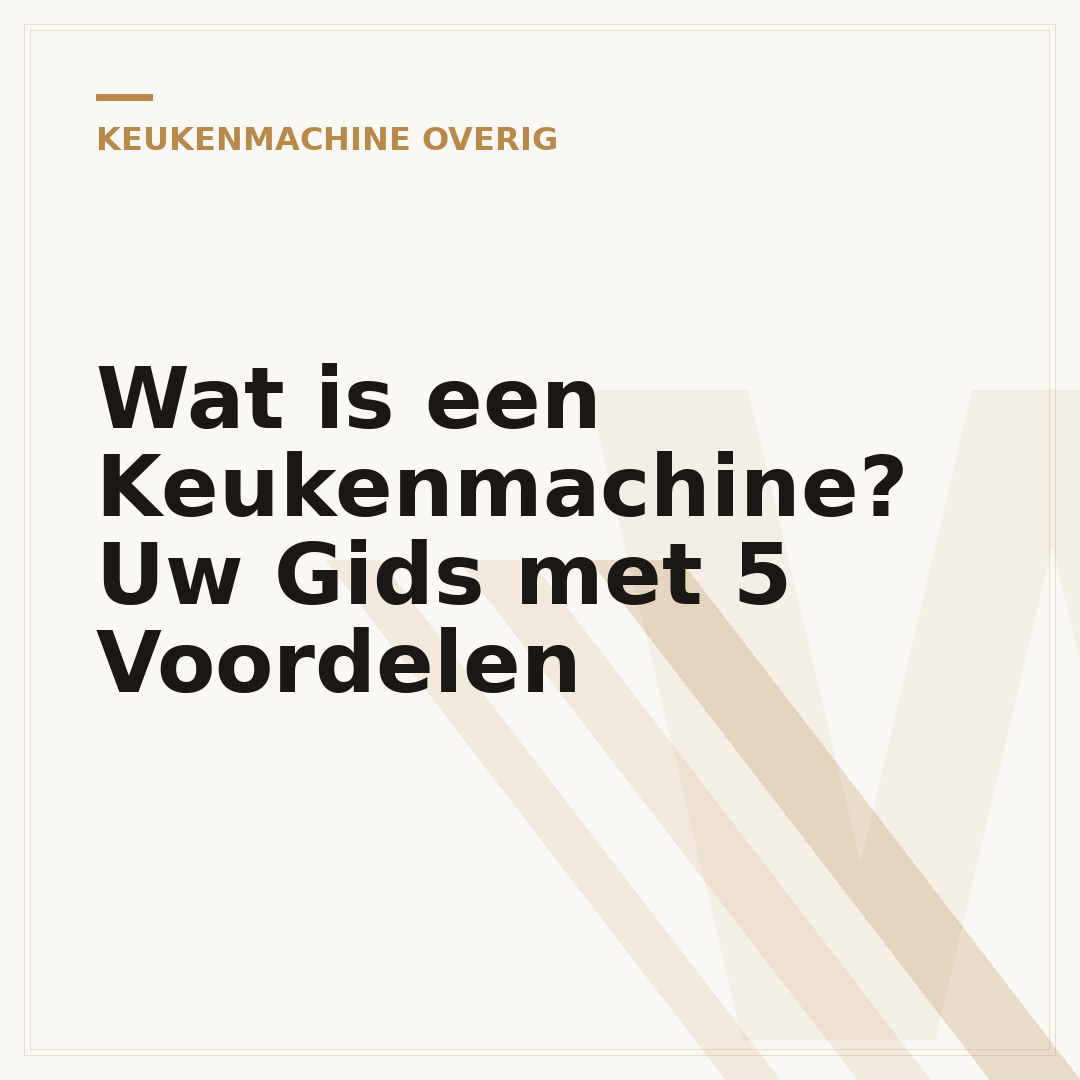Wat is een Keukenmachine? Uw Gids met 5 Voordelen