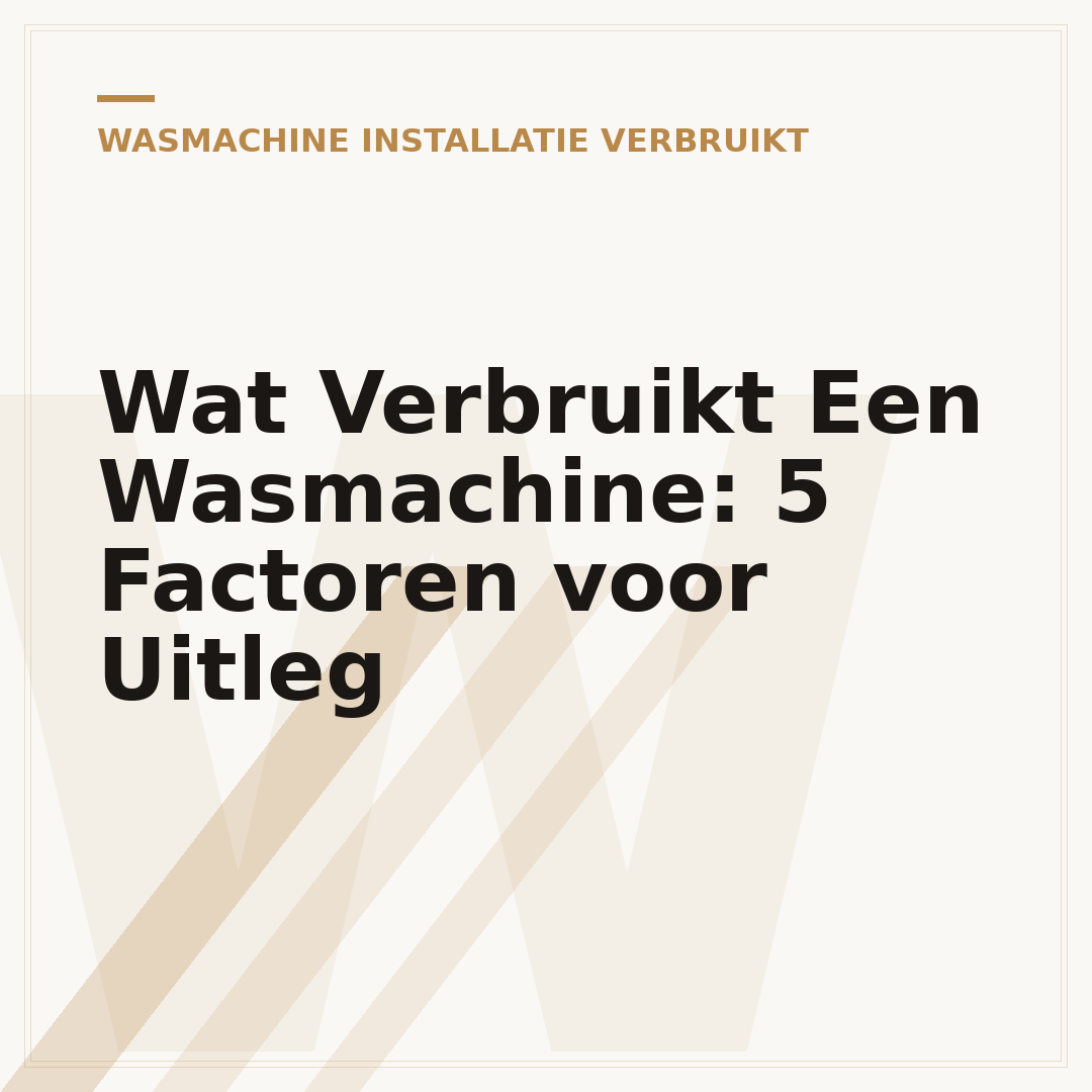 Wat Verbruikt Een Wasmachine: 5 Factoren voor Uitleg