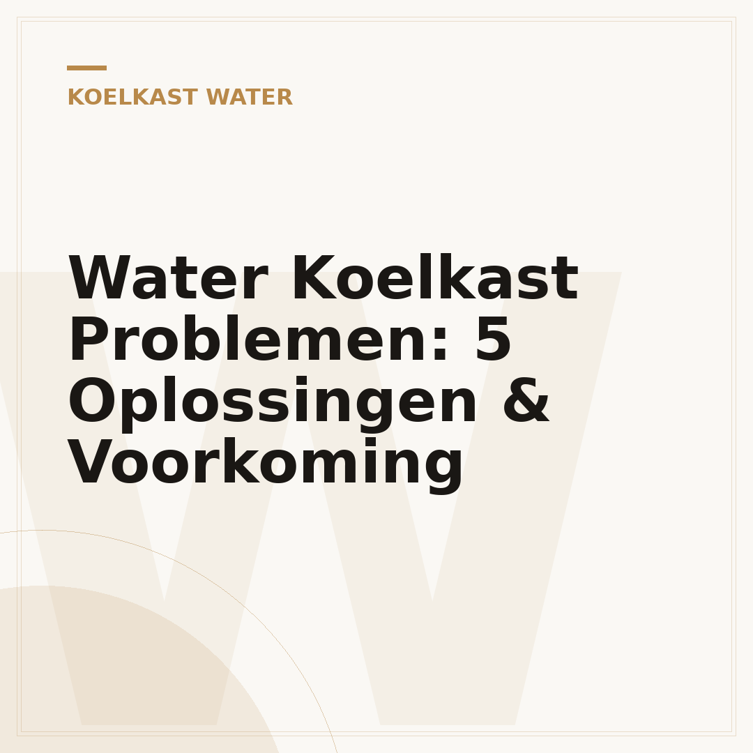 Water Koelkast Problemen: 5 Oplossingen & Voorkoming