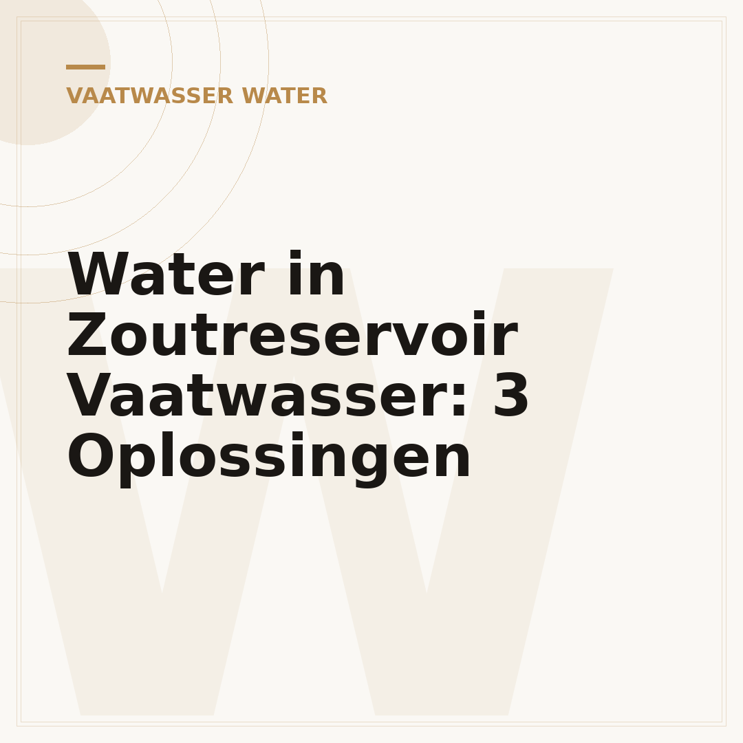 Water in Zoutreservoir Vaatwasser: 3 Oplossingen