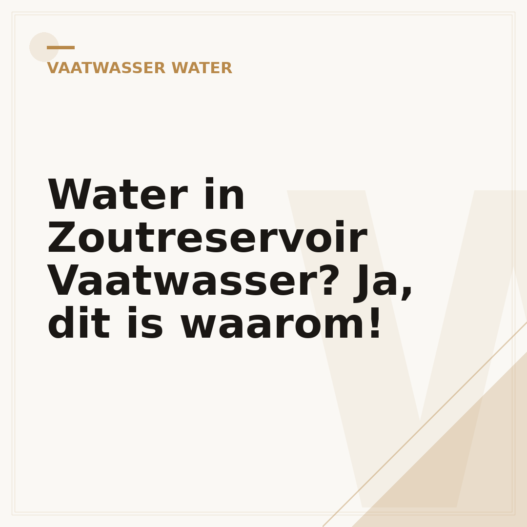 Water in Zoutreservoir Vaatwasser? Ja, dit is waarom!