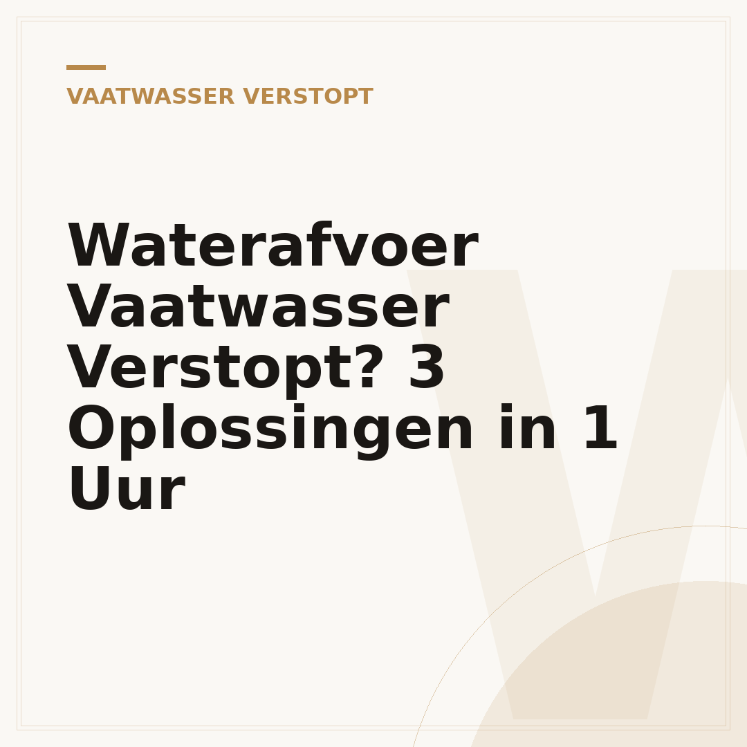 Waterafvoer Vaatwasser Verstopt? 3 Oplossingen in 1 Uur
