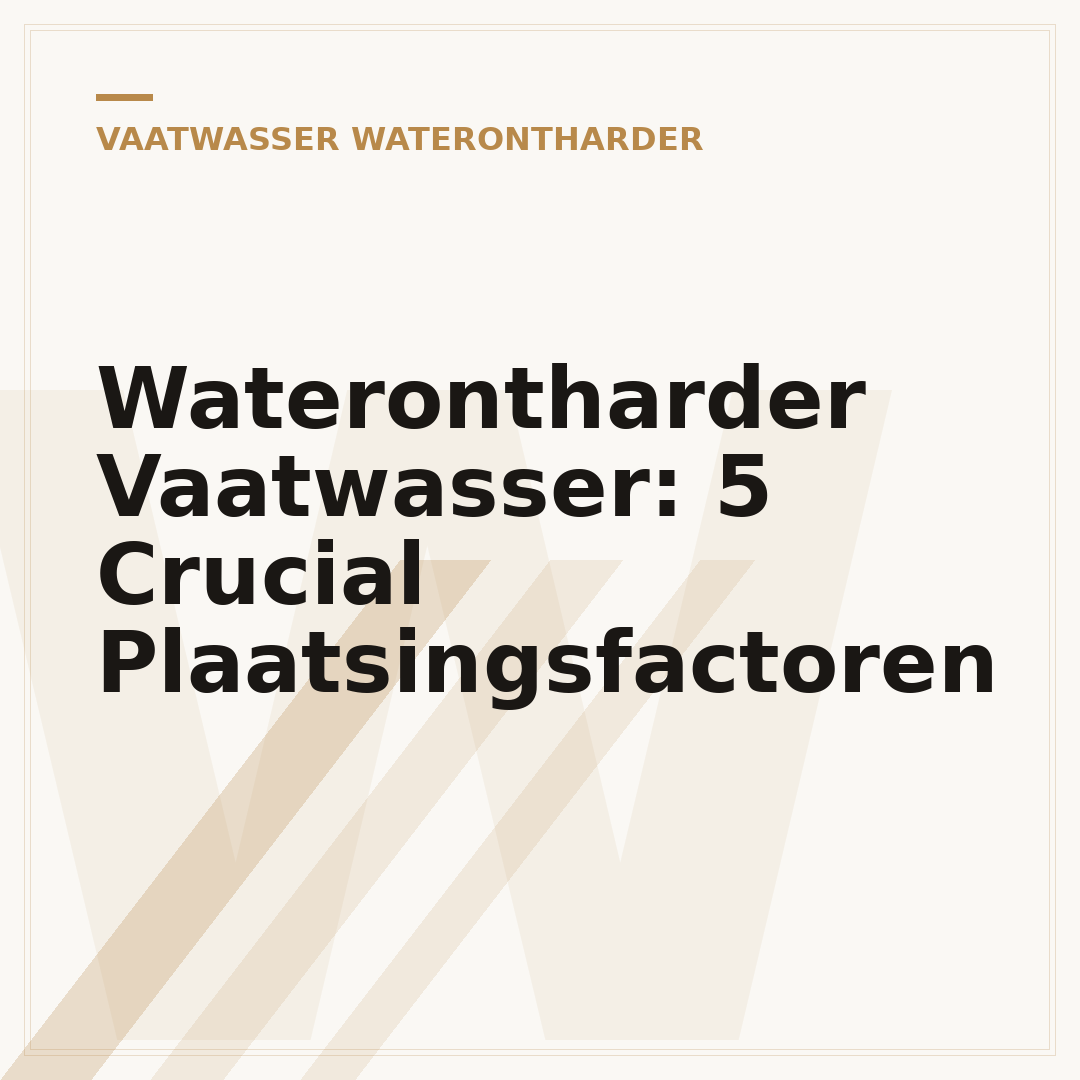 Waterontharder Vaatwasser: 5 Crucial Plaatsingsfactoren