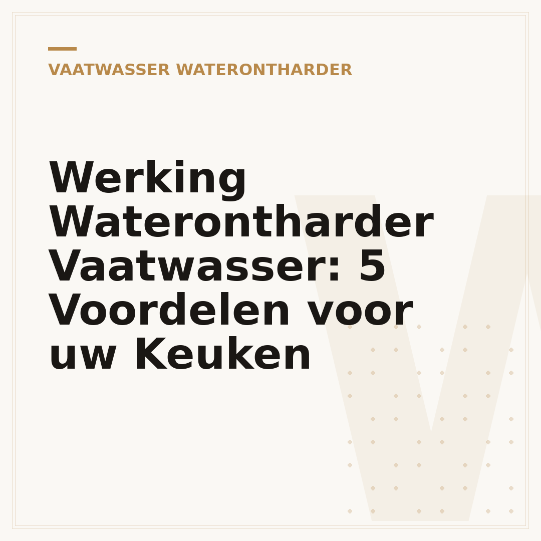 Werking Waterontharder Vaatwasser: 5 Voordelen voor uw Keuken