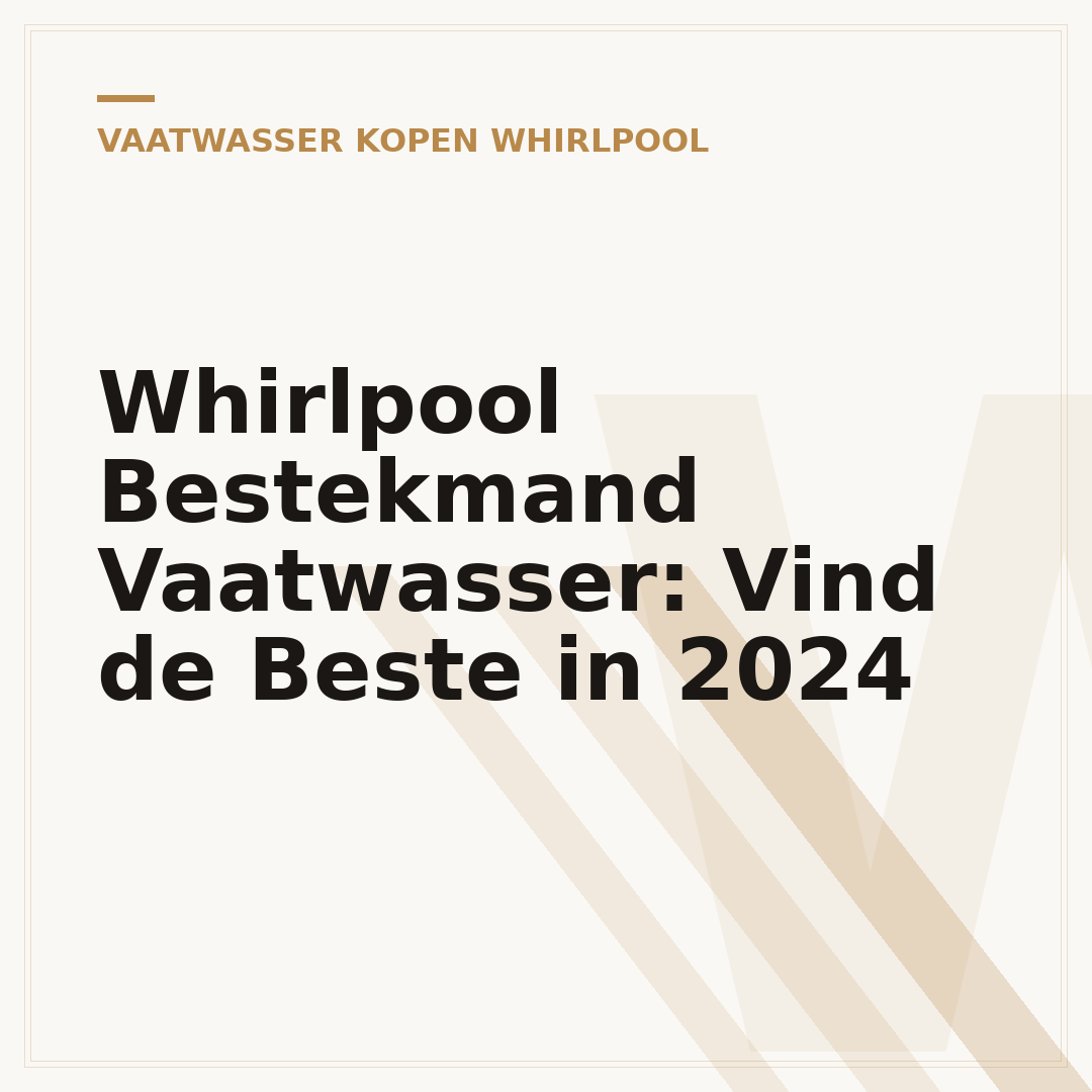 Whirlpool Bestekmand Vaatwasser: Vind de Beste in 2024