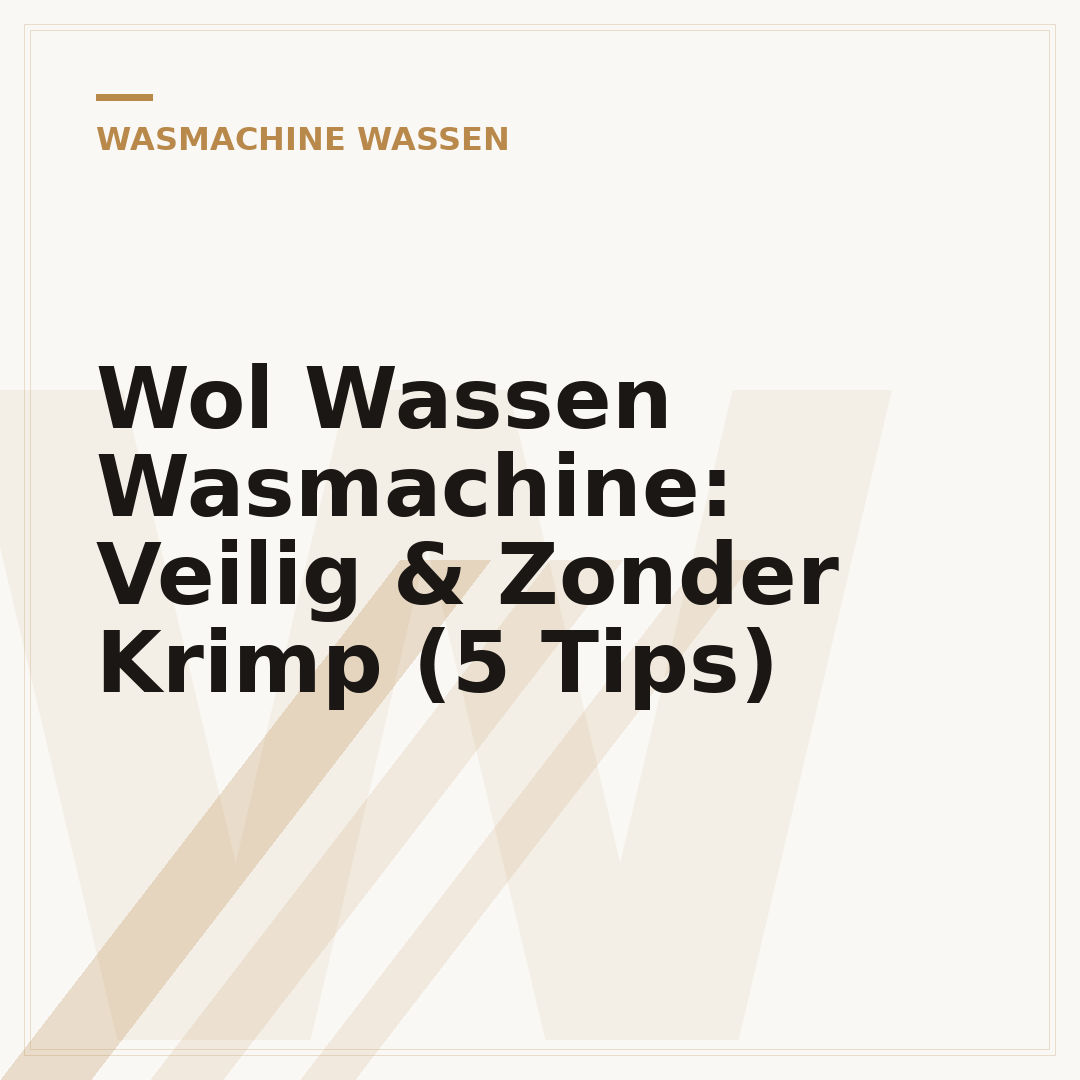 Wol Wassen Wasmachine: Veilig & Zonder Krimp (5 Tips)